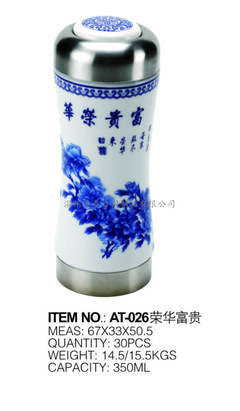 【溫州澳泰威爾廠家批發(fā)陶瓷雙層保溫杯AT-026中國京劇臉譜】價格,廠家,圖片,杯子,溫州澳泰日用制品-